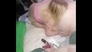 LizT8M eating her husband TonyT8M 's Asshole as penance for disobedience&period;  She accepts her punishment & gladly eats his Ass until she get be transferred to Cherry Fart in her mouth she ergo deserves&period;